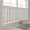 Stefana Silber x TWOPAGES Graphic Printed Linen Pleated Cafe Curtains