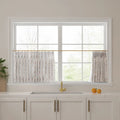 Stefana Silber x TWOPAGES Graphic Printed Linen Pleated Cafe Curtains