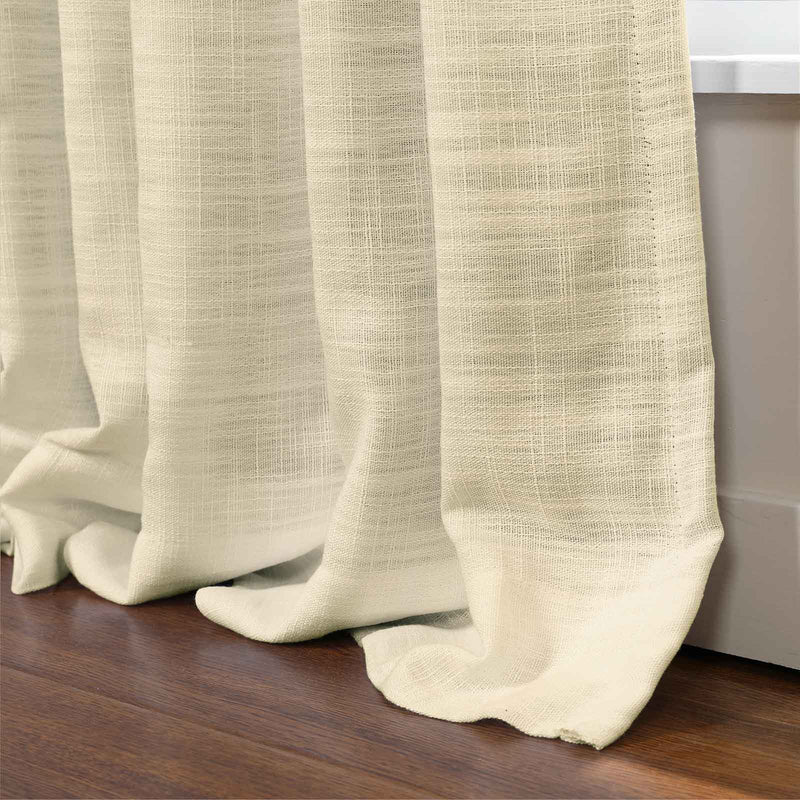 Kyla Lightweight Faux Linen Soft Top Curtains