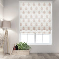 Stefana Silber x TWOPAGES Printed Linen Blend Roman Blind Cord Lift