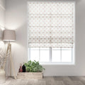 Stefana Silber x TWOPAGES Printed Linen Blend Roman Blind Cord Lift