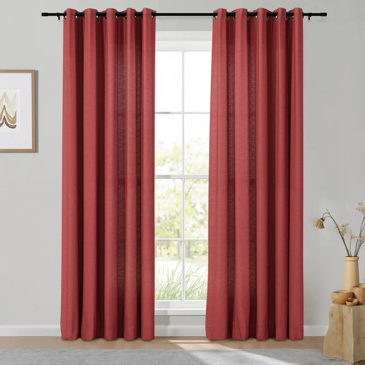 Isabella Heavyweight Cotton Eyelet Curtains