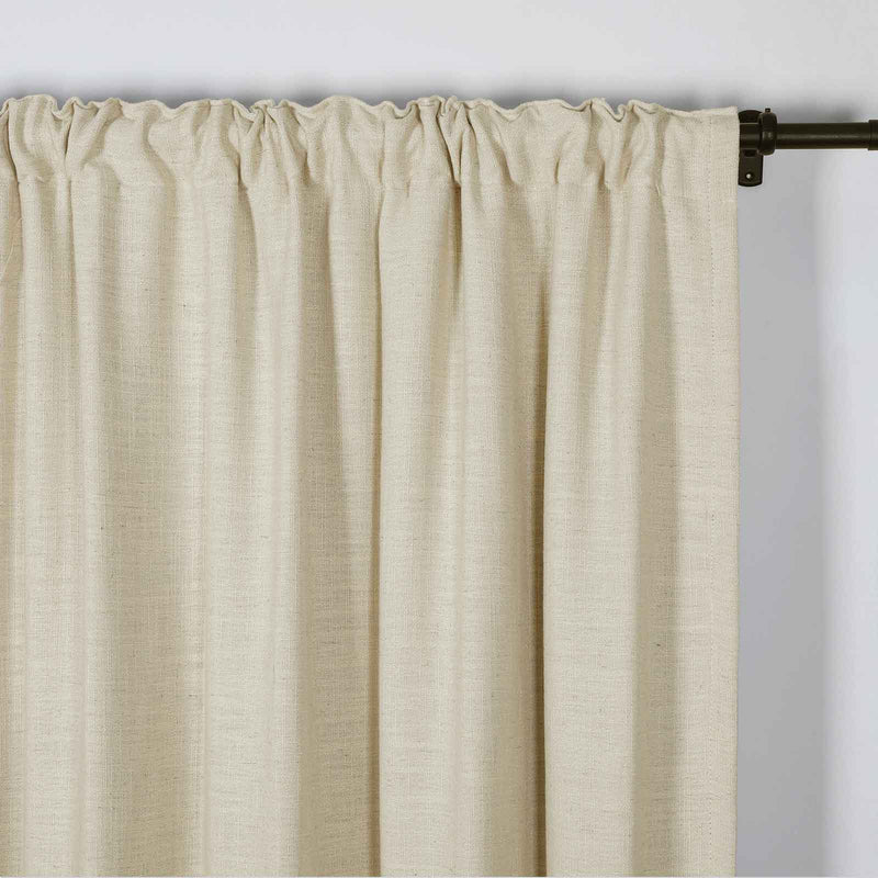 Kyla Lightweight Faux Linen Soft Top Curtains