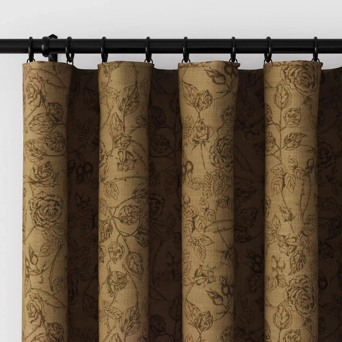 Sara Le x TWOPAGES Vintage Printed Linen Soft Top Curtains