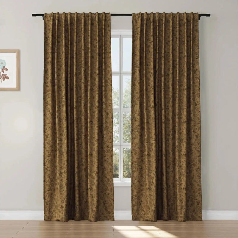 Sara Le x TWOPAGES Vintage Printed Linen Soft Top Curtains