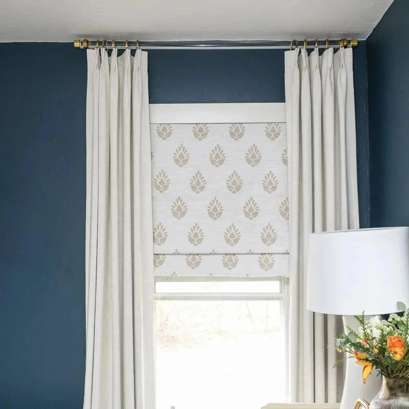Smart Motorised Plain Roman Blind Cordless