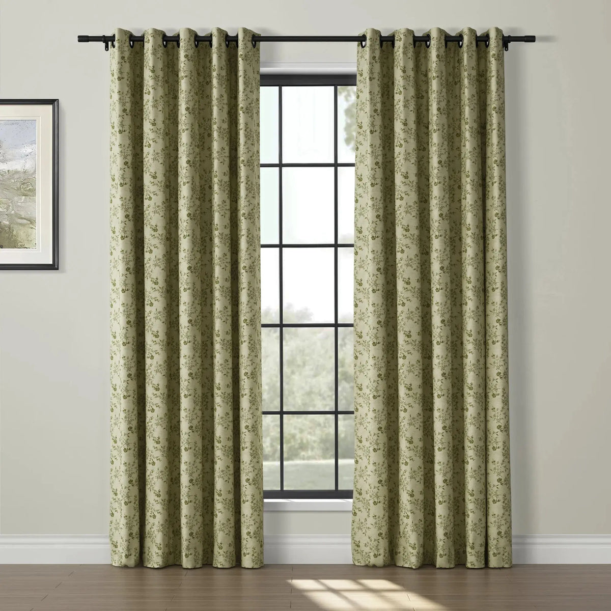 Sara Le x TWOPAGES Vintage Printed Linen Eyelet Curtains