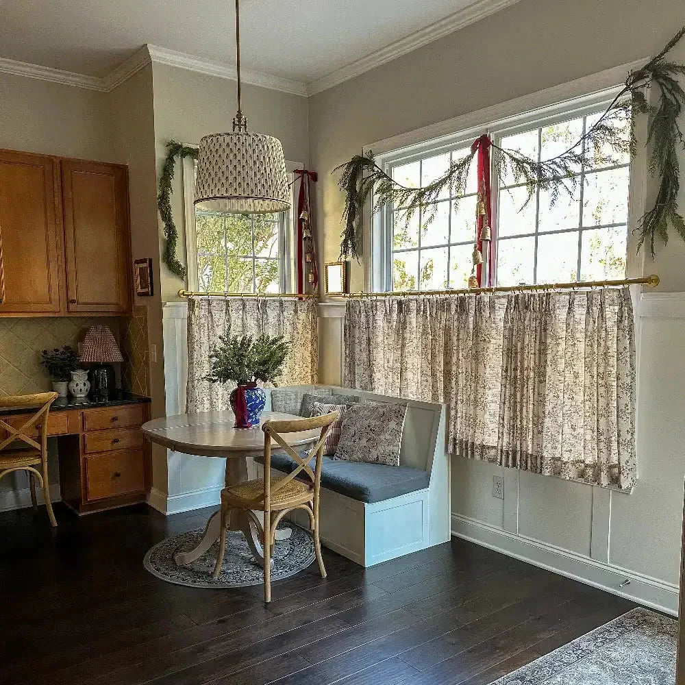 Sara Le x TWOPAGES Vintage Printed Linen Café Curtains