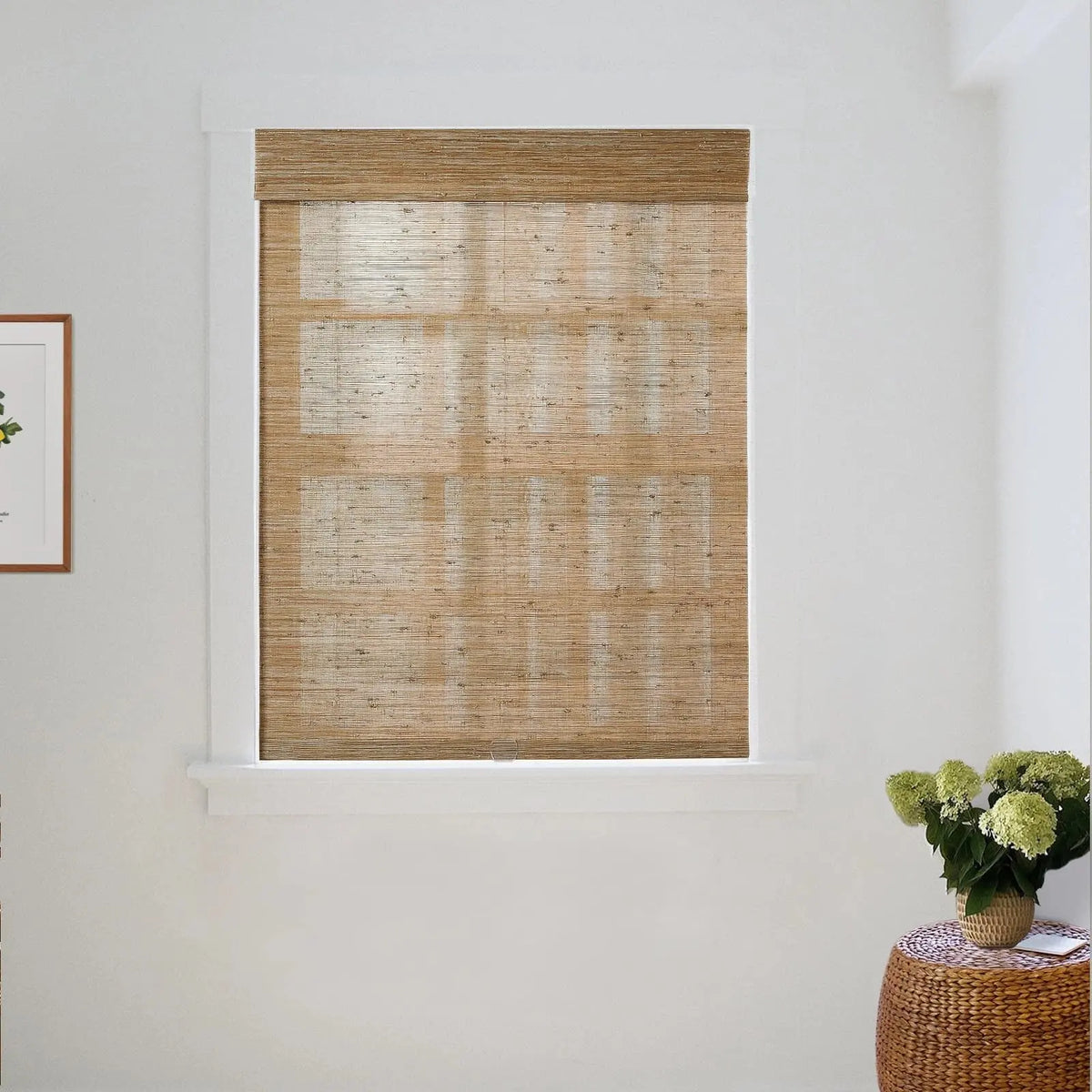 Lay Natural Jute Bamboo Woven Blind - Bark