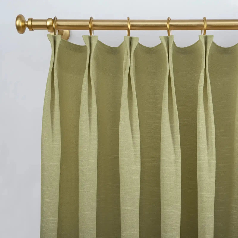 Jawara Textured Linen Cotton Pleated Curtains