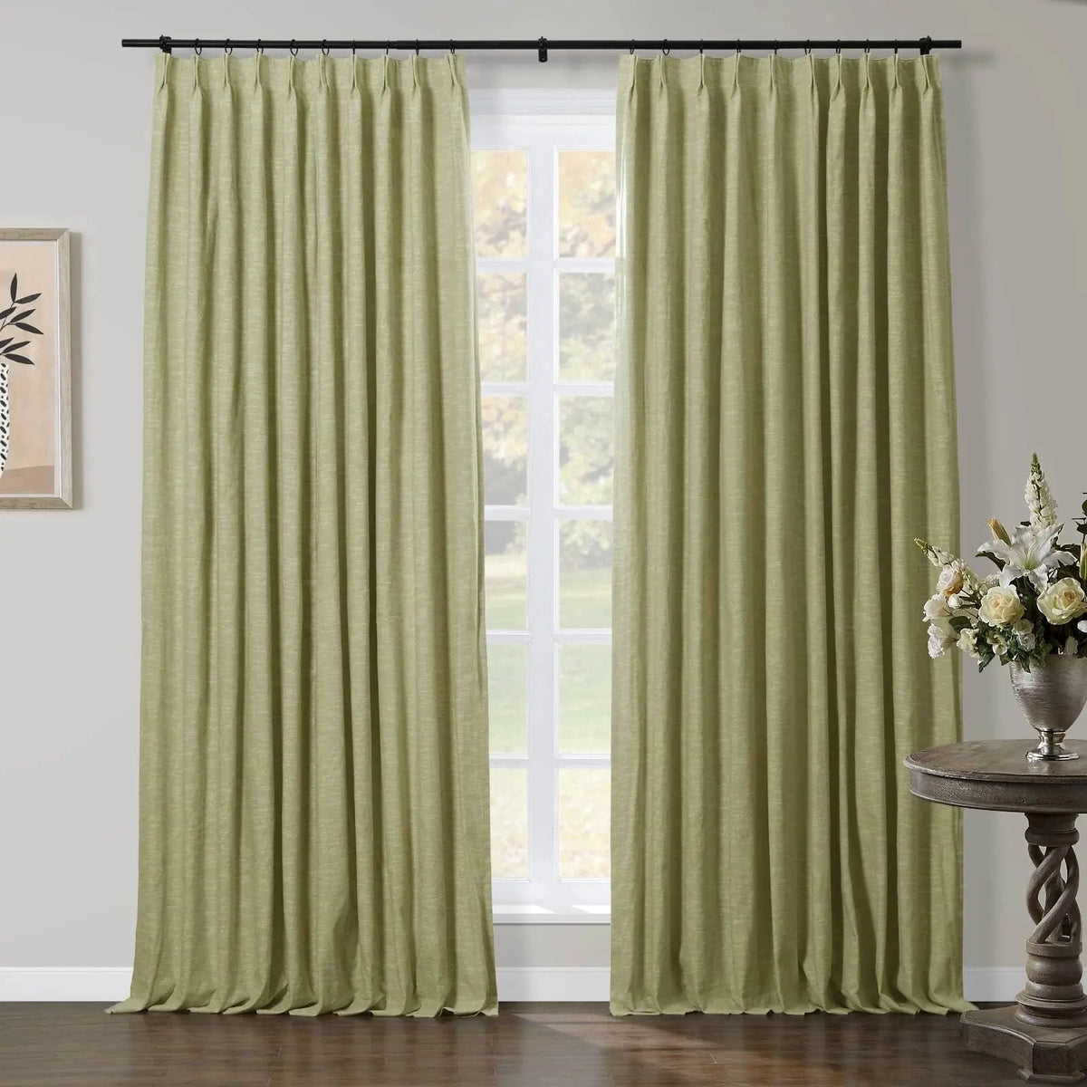 Jawara Textured Linen Cotton Pleated Curtains
