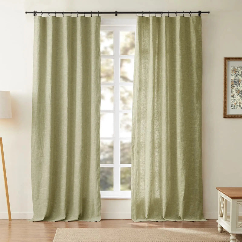 Jawara Textured Linen Cotton Soft Top Curtains