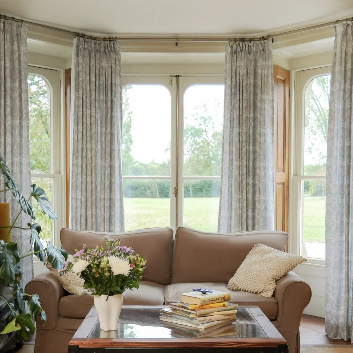Kate Frost x TWOPAGES Woodland Patterned Cotton Pleated Curtains