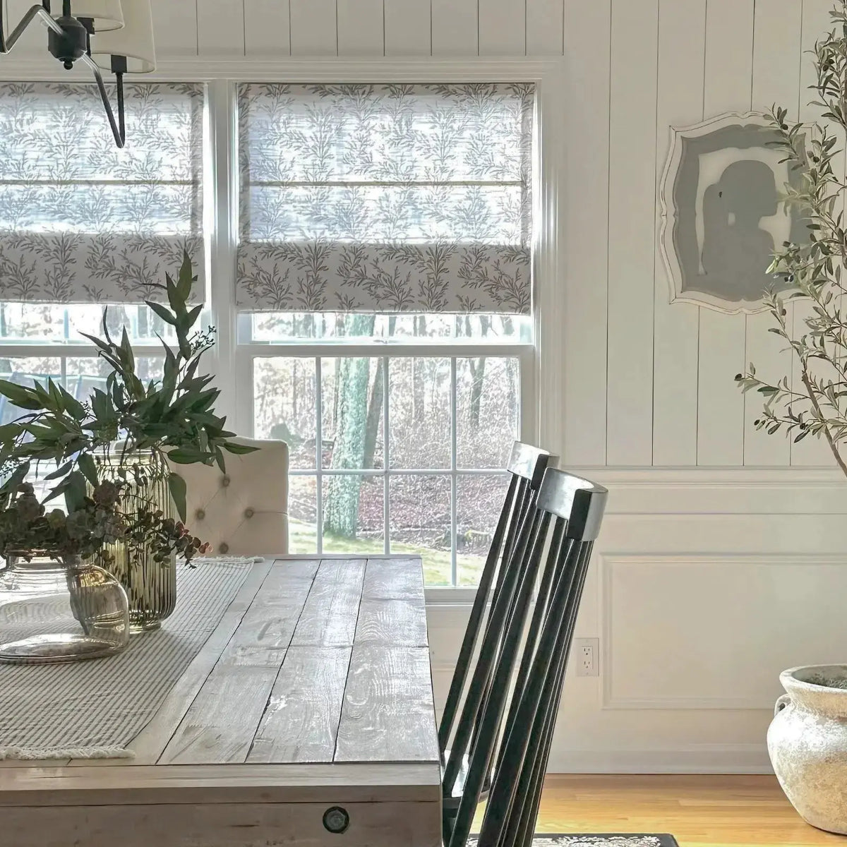 Sara Le x TWOPAGES Printed Linen Roman Blind Cord Lift