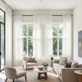 Scandina Solid Sheer Soft Top Curtains