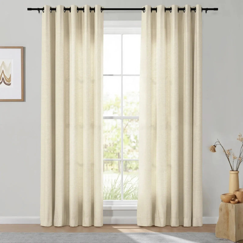 Isabella Heavyweight Cotton Eyelet Curtains