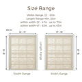 Ron Linen Cotton Herringbone Roman Blind Cordless