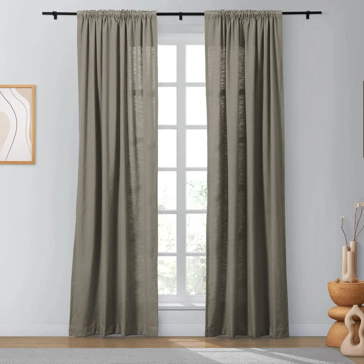 Isabella Heavyweight Cotton Soft Top Curtains