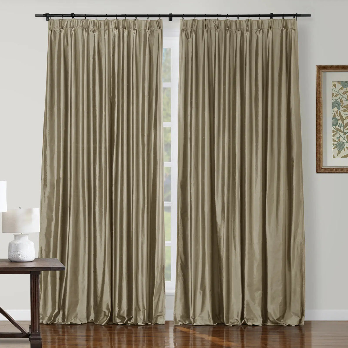 Selman Dupioni Silk Pleated Curtain