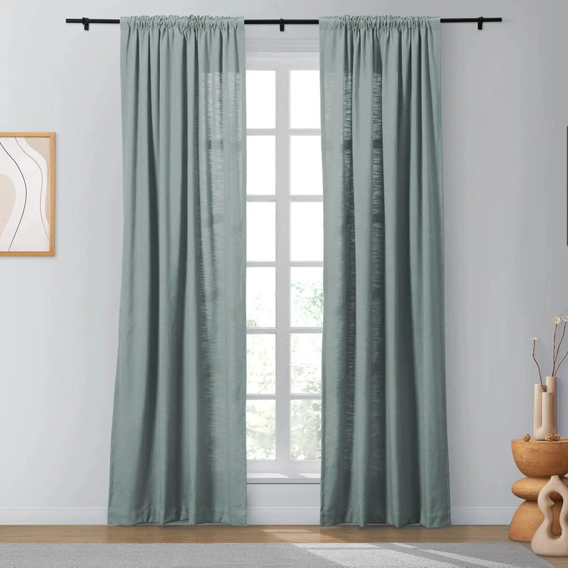 Isabella Heavyweight Cotton Soft Top Curtains