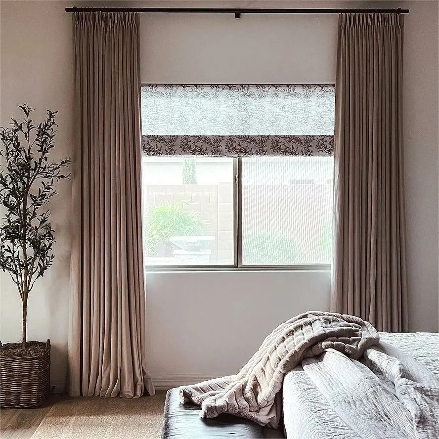 Sara Le x TWOPAGES Printed Linen Roman Blind Cordless