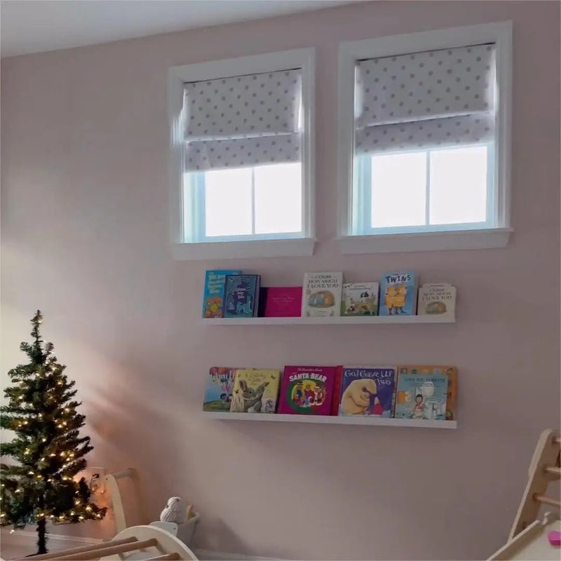 Stefana Silber x TWOPAGES Printed Linen Blend Roman Blind Cordless