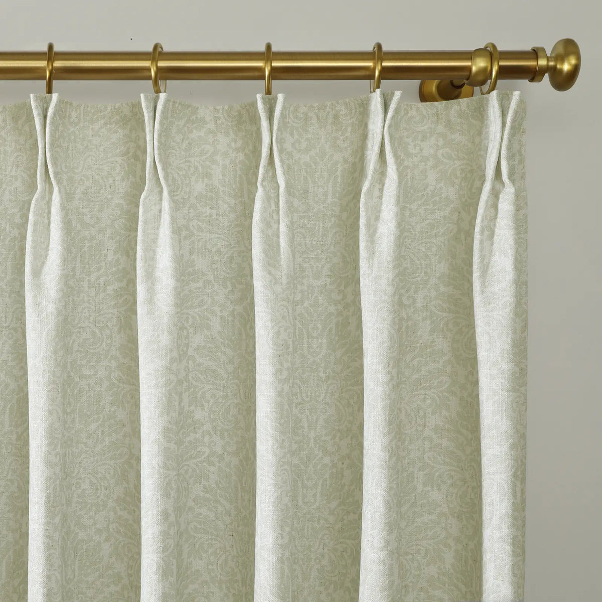 Holly Botanical Boho Pleated Curtains