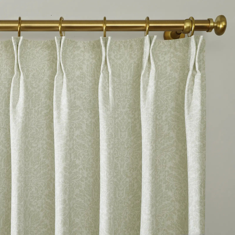 Holly Botanical Boho Pleated Curtains