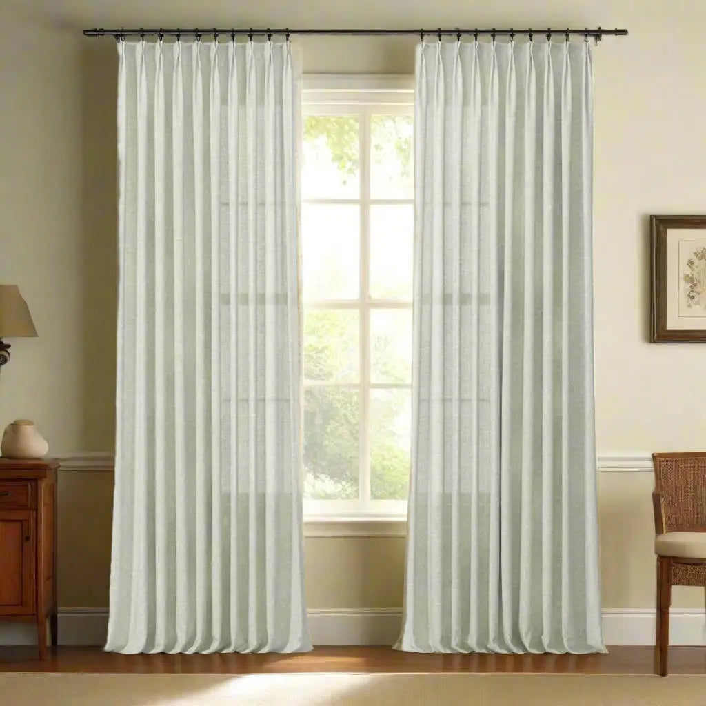 Holly Botanical Boho Pleated Curtains