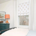 Stefana Silber x TWOPAGES Printed Linen Blend Roman Blind Cord Lift