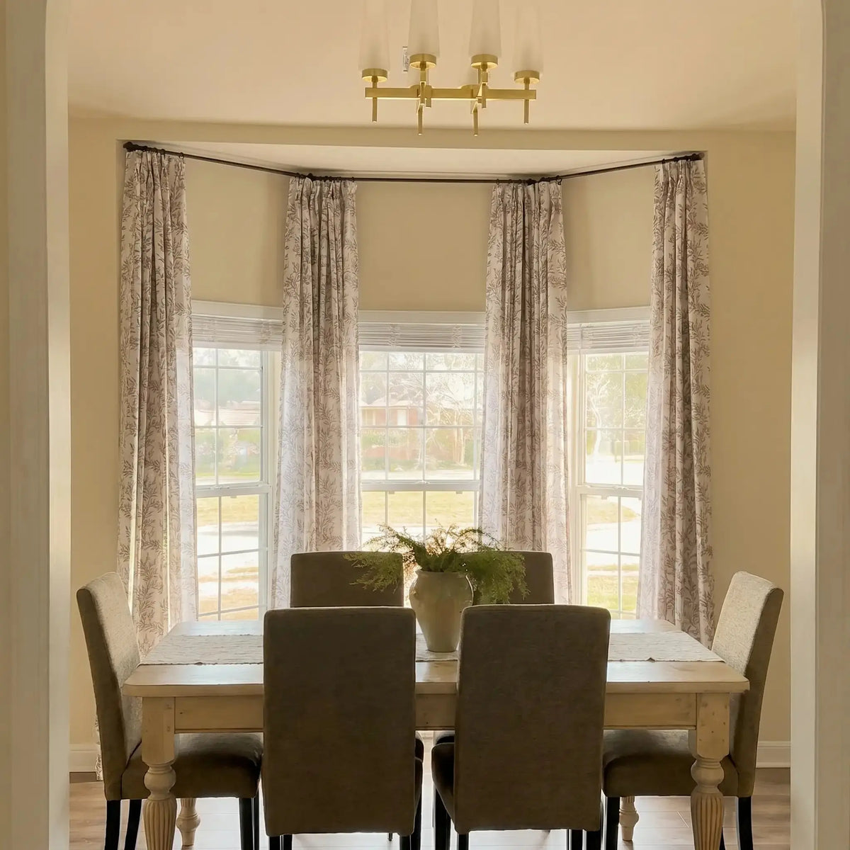 Sara Le x TWOPAGES Vintage Printed Linen Pleated Curtains