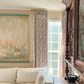 Sara Le x TWOPAGES Vintage Printed Linen Pleated Curtains