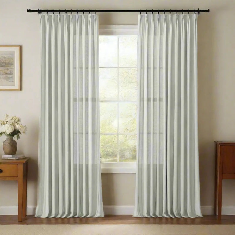 Holly Botanical Boho Pleated Curtains