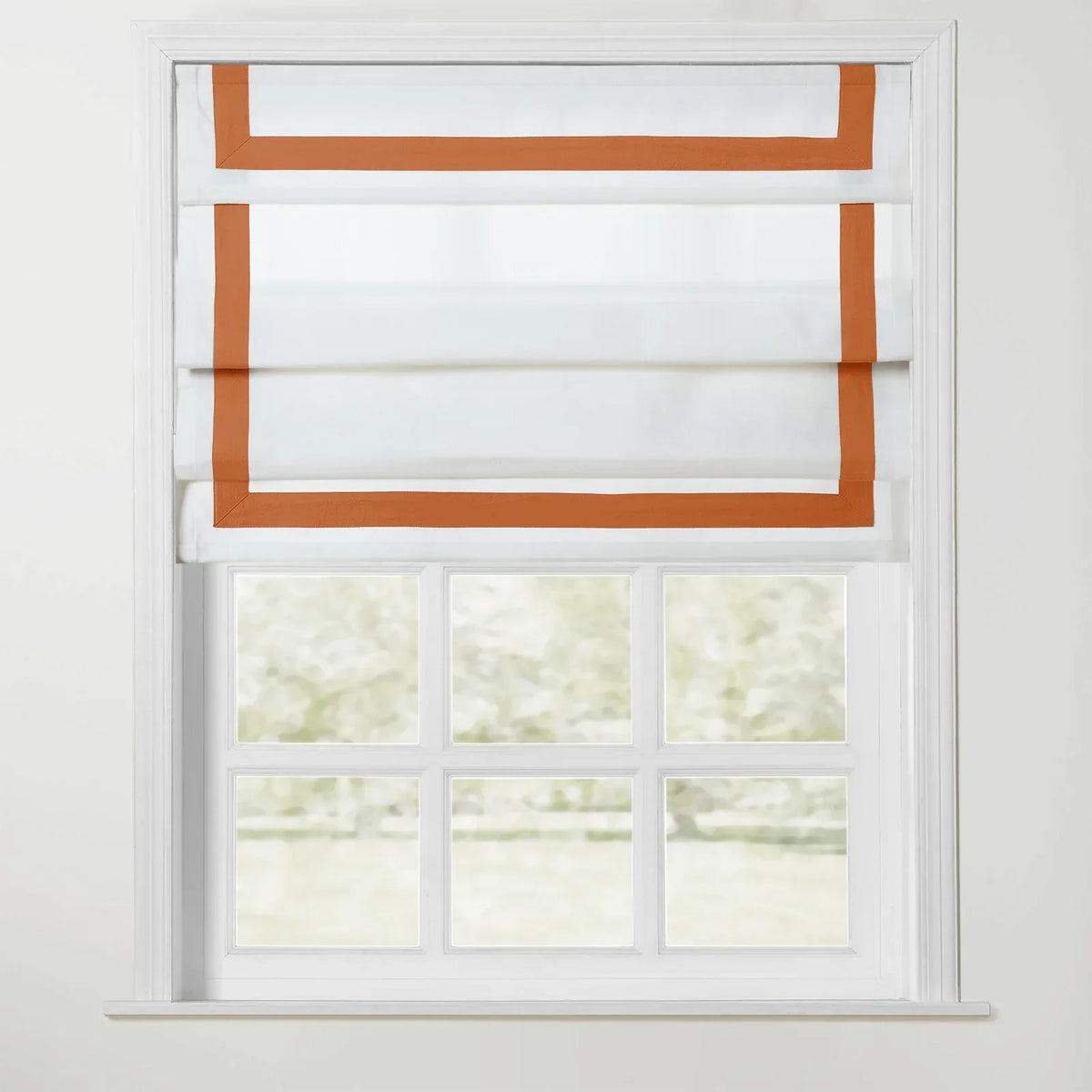Tyrone Roman Blind with Contrast Border Cordless