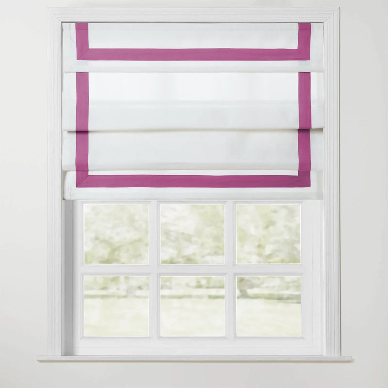 Tyrone Roman Blind with Contrast Border Cordless