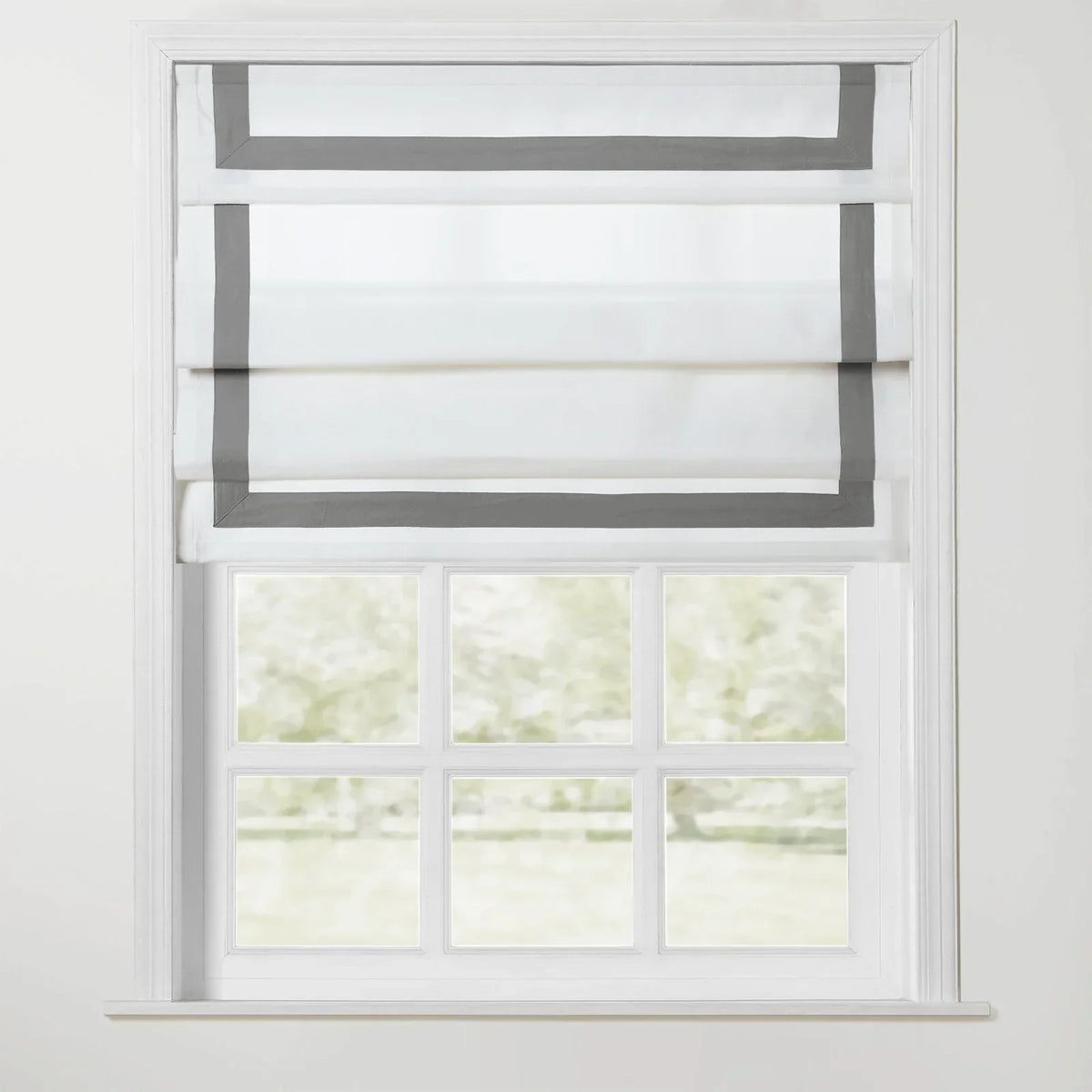 Tyrone Roman Blind with Contrast Border Cordless