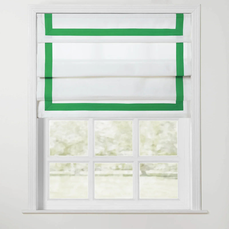 Tyrone Roman Blind with Contrast Border Cordless