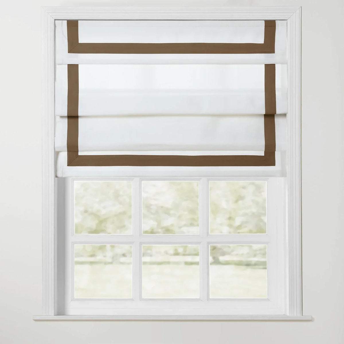Tyrone Roman Blind with Contrast Border Cordless