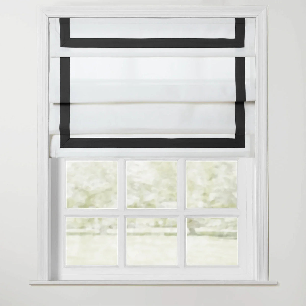Tyrone Roman Blind with Contrast Border Cordless