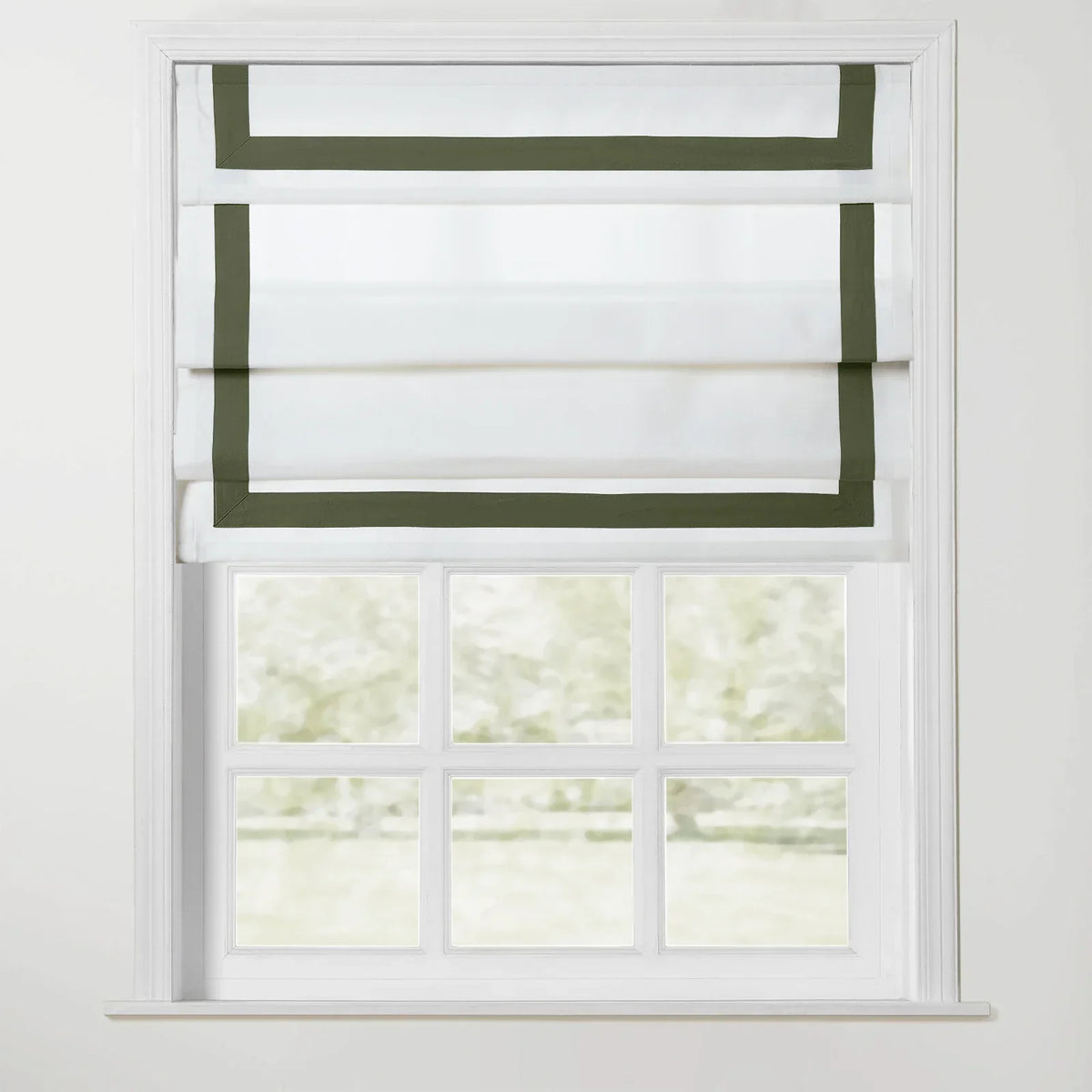 Tyrone Roman Blind with Contrast Border Cordless