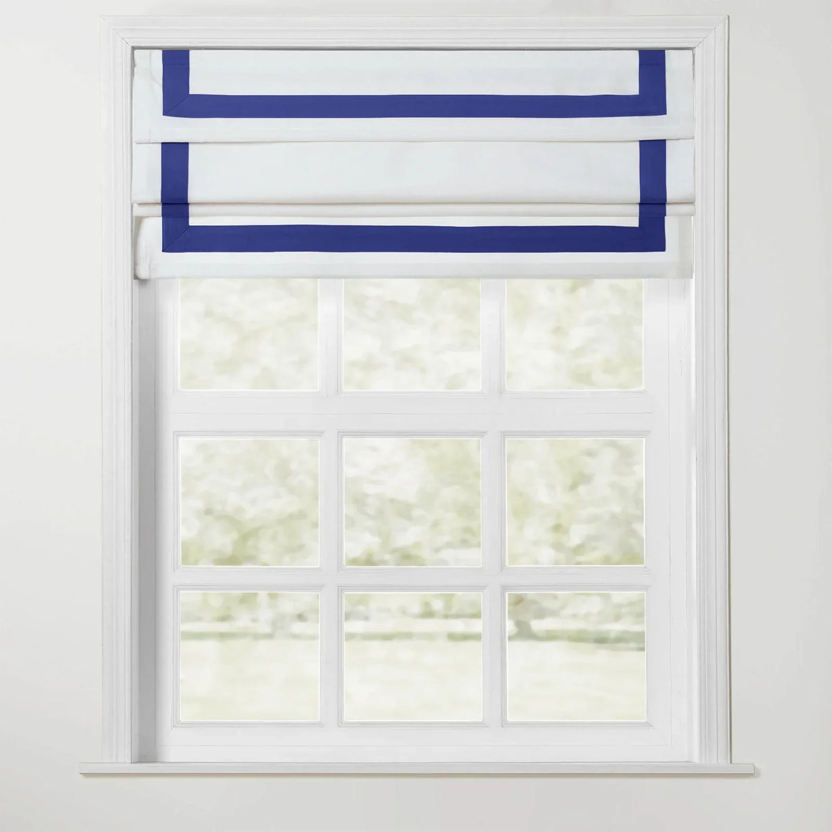 Tyrone Roman Blind with Contrast Border Cordless