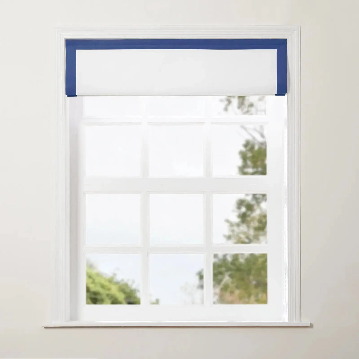 Tyrone Roman Blind with Contrast Border Cord Lift