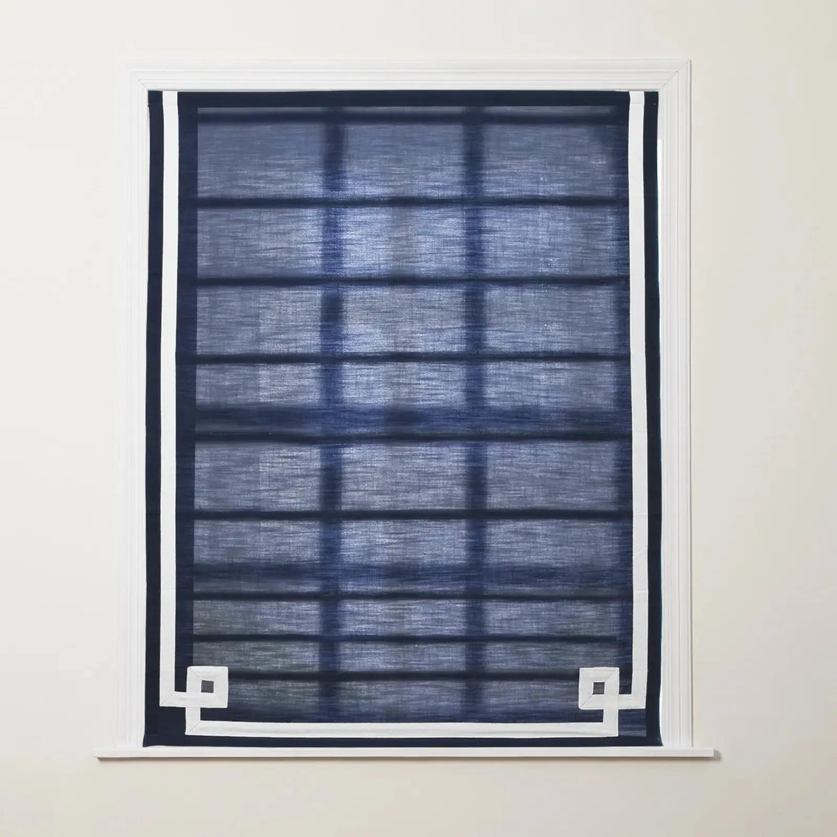 Tyrone Roman Blind with Contrast Border Cordless