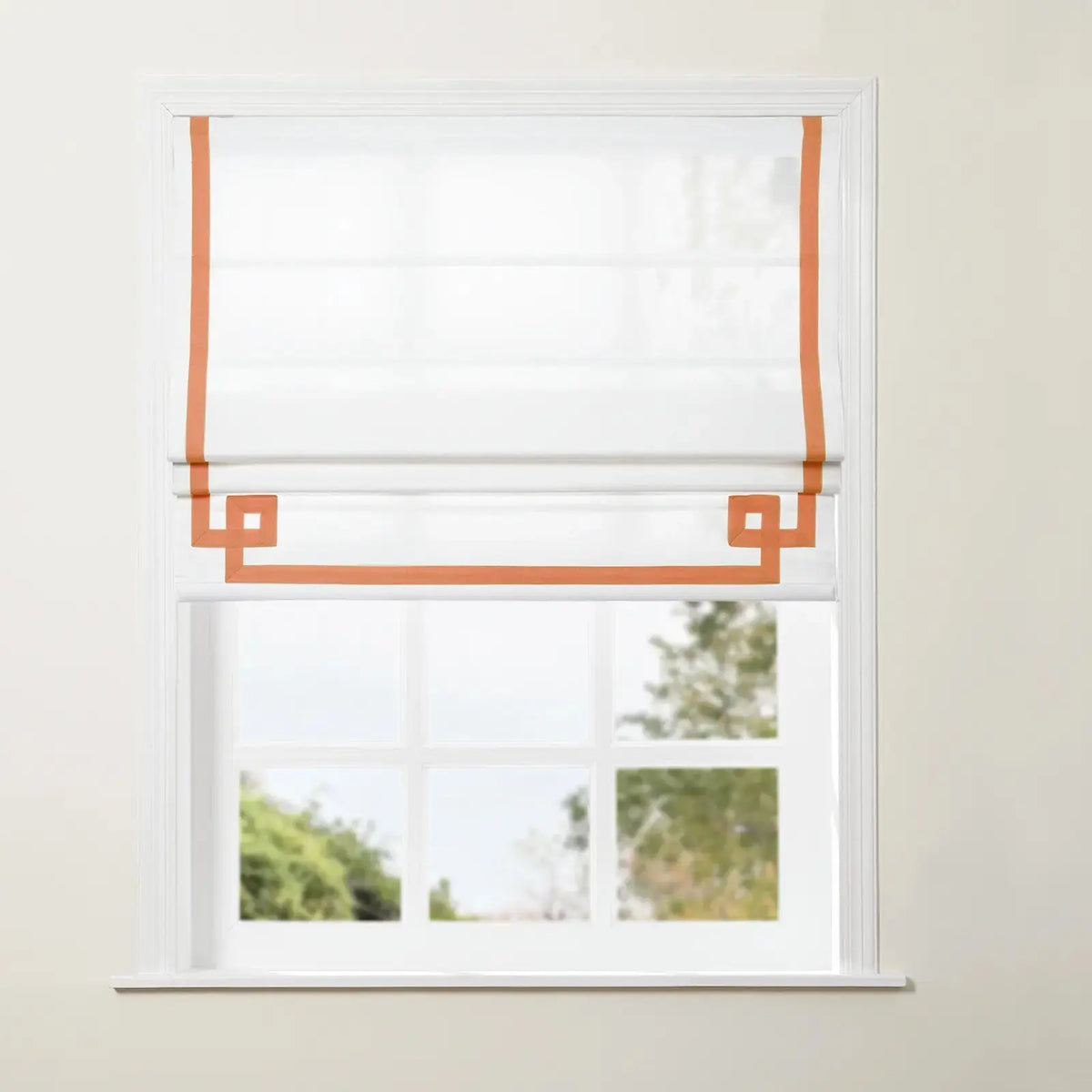 Tyrone Roman Blind with Contrast Border Cordless