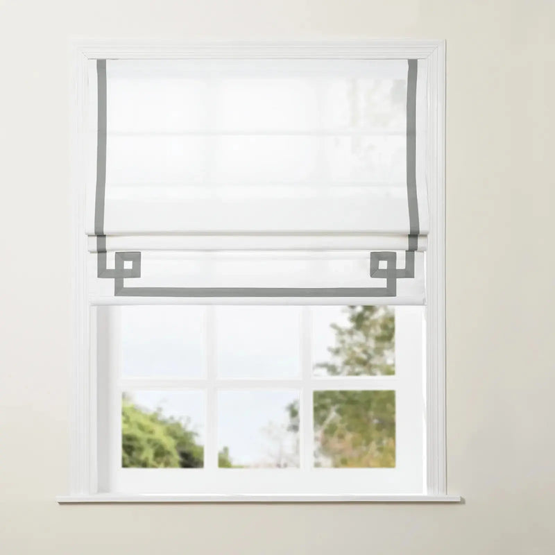 Tyrone Roman Blind with Contrast Border Cordless