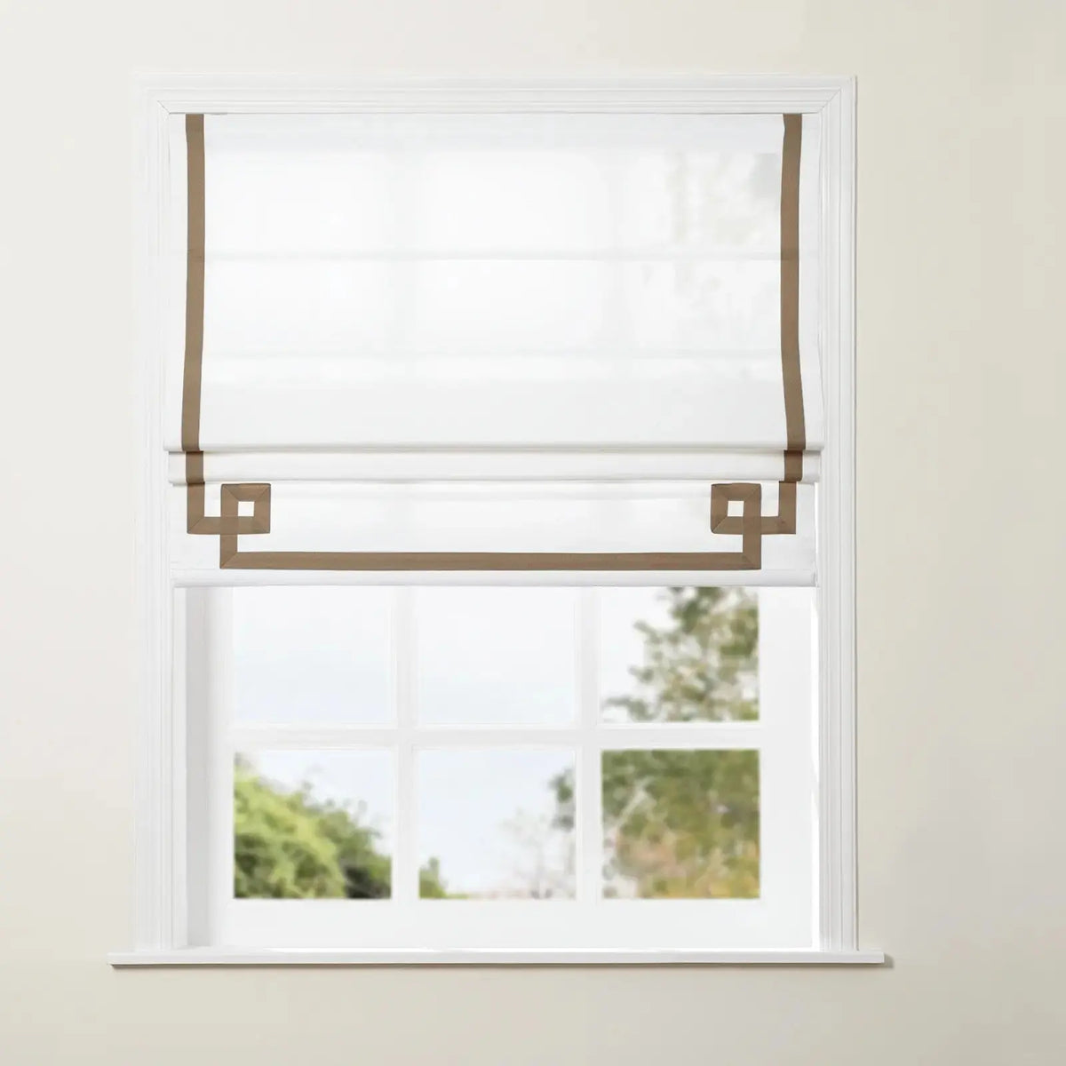 Tyrone Roman Blind with Contrast Border Cordless