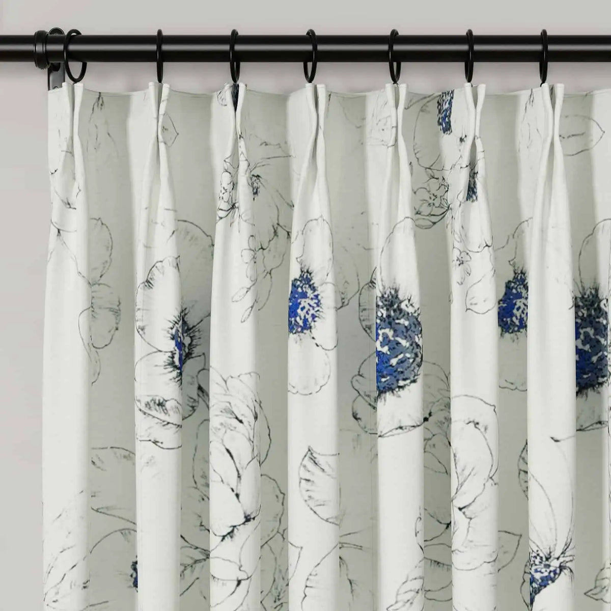 Holly Botanical Boho Pleated Curtains