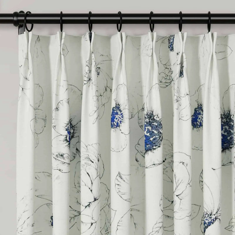 Holly Botanical Boho Pleated Curtains