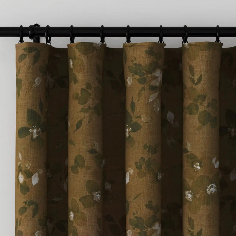 Sara Le x TWOPAGES Vintage Printed Linen Soft Top Curtains