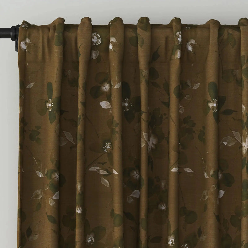 Sara Le x TWOPAGES Vintage Printed Linen Soft Top Curtains